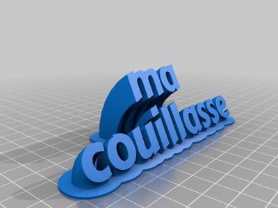 ma couillasse name plate 