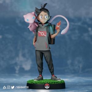 Goh and Mew - Pokemon Journeys Figure