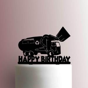 TOPPER HAPPY BIRTHDAY RECYCLE TRUCK