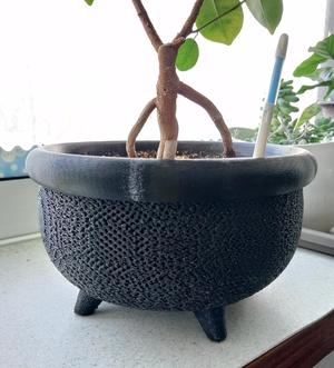 Mesh-style Pot Inspired by Bonsai Planter