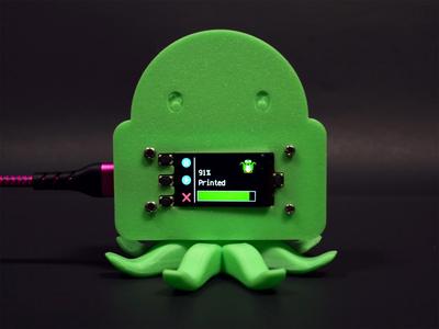 CircuitPython OctoPrint Controller and Monitor Case
