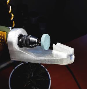 redesigned drill bit sharpener, adjustable and with relief angle for proxxon fbs/ibs