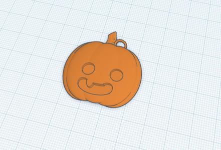 Cute Pumpkin Keychain