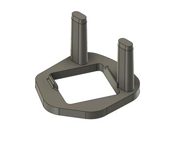 Retainer for passenger foot pegs for gs 1200