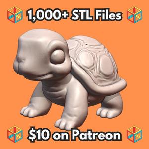 Cute Baby Tortoise Figure MineeForm FDM 3D Print STL File