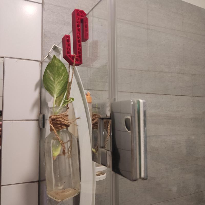 S hook for shower