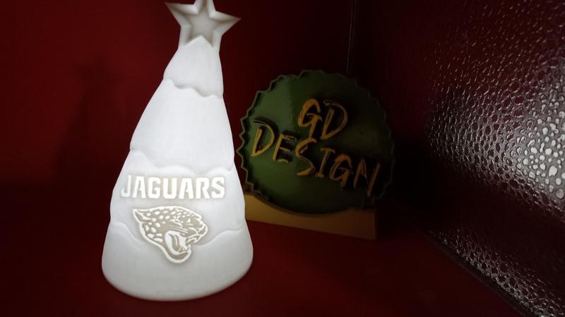 NFL Jacksonville Jaguars Football Christmas Tree Light