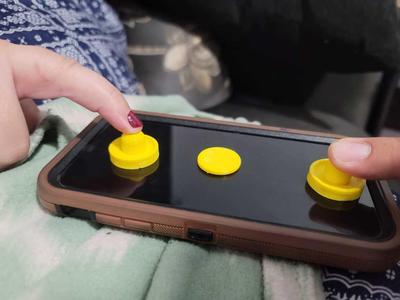 Mini Phone Air Hockey Game