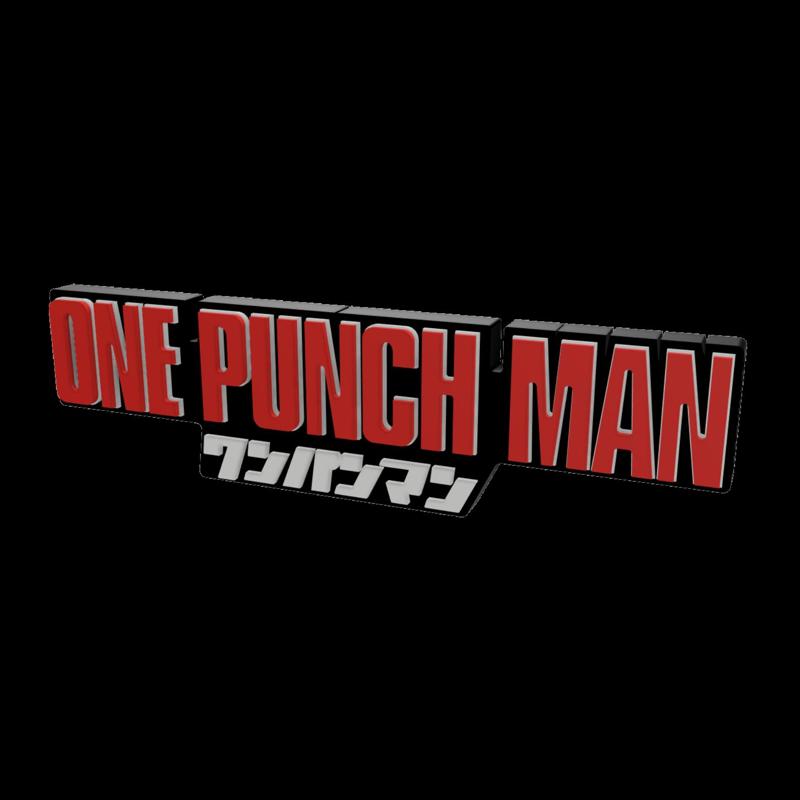 3D MULTICOLOR LOGO/SIGN - One Punch Man