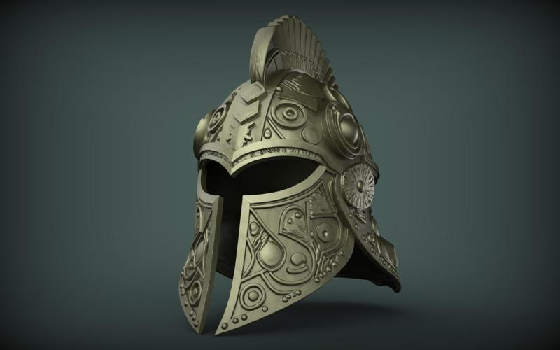 Ancient Warrior Helmet – High Detail 3D Printable STL File