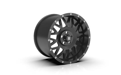 havok h118 wheel 5lug flat black