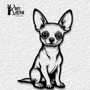 chihuahua wall art dog decor puppy decoration