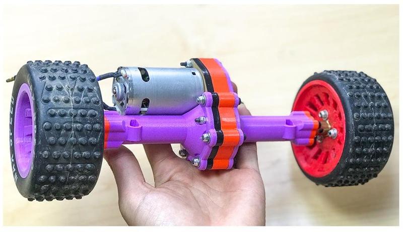 Rear axle metal gearbox Brush
