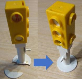 Repair kit for Playmobil traffic light / Reparatursatz für Playmobil-Ampel