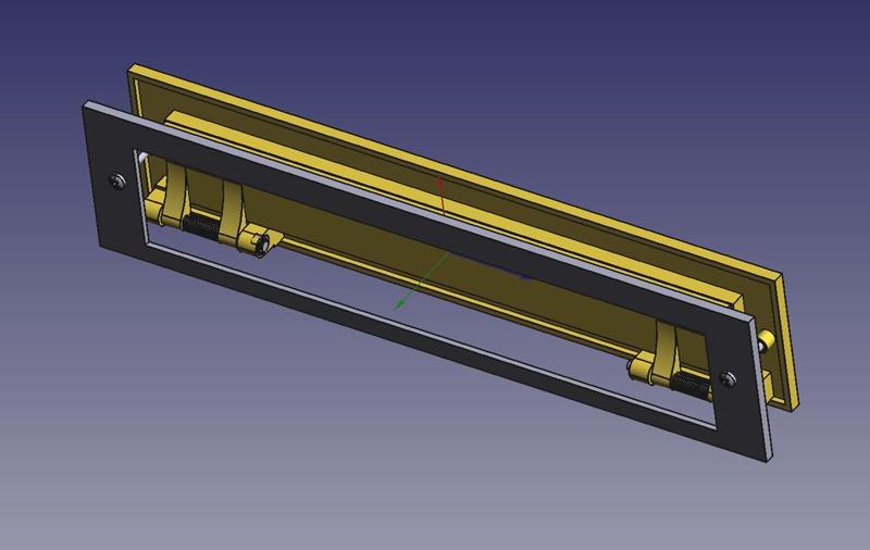 Brievenbus met verende klep (naar binnen draaiend).