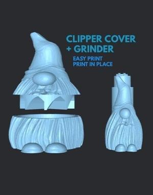 SMOKED GNOME CLIPPER LIGHTER + GRINDER CASE