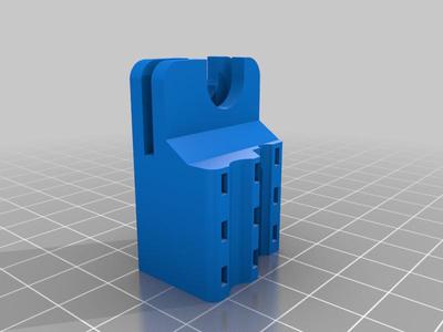 Ender 5 Hotend Strain Relief - Bigger zip ties + 10mm higher