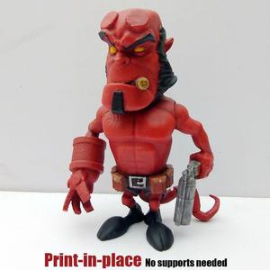 Mini Hellboy in pure Animated style PRINT IN PLACE