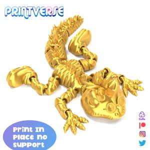 Draco The Cool Lizard Articulated print in place no supports