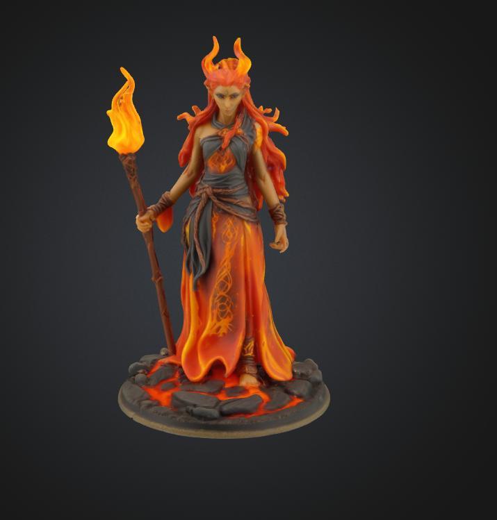 FREE elven female fire mage game rpg