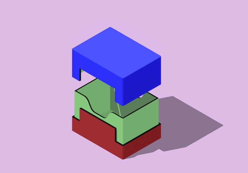 Tri-Guard Deck Box - 100+ cards, TCG Commander MTG Yugioh Pokémon