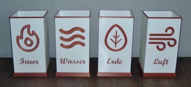 Quad Candle Seasons and Elements