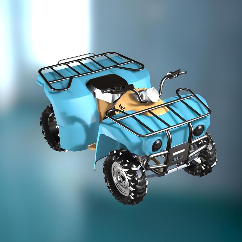 ATV VEHICLE BICYCLE BIKE CAR TRUCK MOTORBIKE Z CHAIN WHEELS 3D MODEL STL OBJ DAE