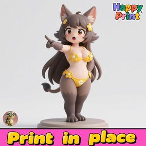 Furry Girl Sculpture