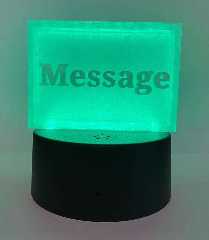 Light Show Display Message Holder