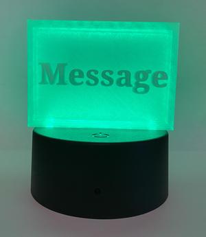 Light Show Display Message Holder