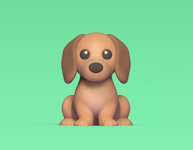 Sitting Dachshund