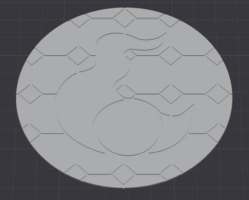 God of Change Marble topper for 100mm base