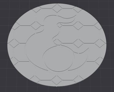 God of Change Marble topper for 100mm base