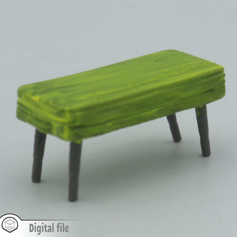 1:12 miniature Living room stool style 1