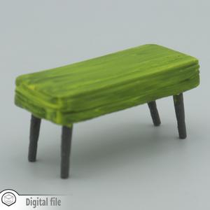 1:12 miniature Living room stool style 1