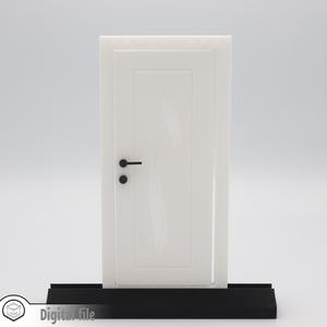1:12 miniature Functional Door style 5 multi-color and multi-material features