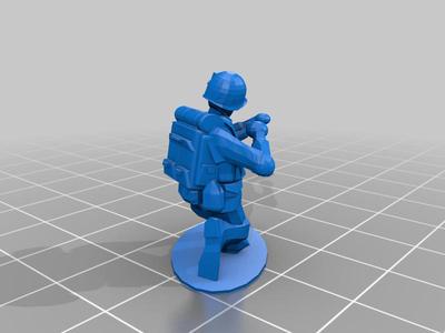 Crude army men poses