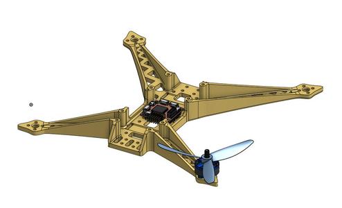 320mm 3d printing optimized racing drone frame