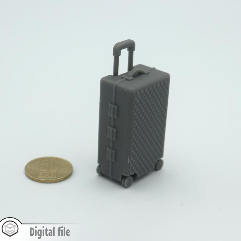 1:12 miniature Rolling suitcase 1