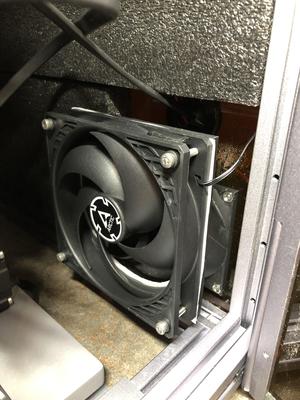 120 mm to 80 mm fan mount for Snapmaker enclosure