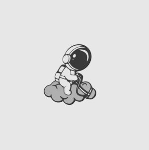 Astronaut Riding Cloud 2D Wall Art & Keychain
