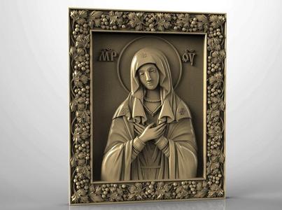 Religious icon cnc art 3D model