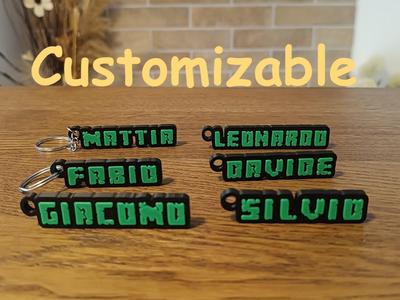 Minecraft Keychain Custom 