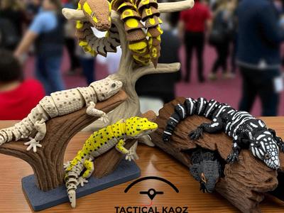 Flexy Reptile Display Stands – Three Included