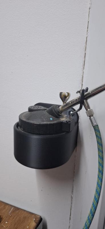 Airbrush Cleaning Pot Holder Wall Mount
