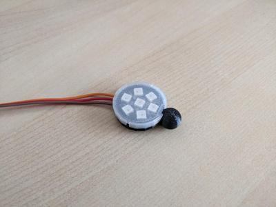 NeoPixel Jewel mount and case for Anycubic i3 Mega S spool holder