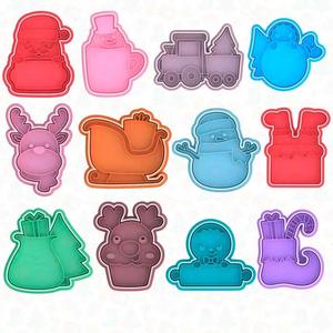 Christmas plaques cookie cutter set of 12