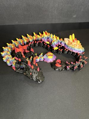 Flexi Thorn Dragon Print in place no support