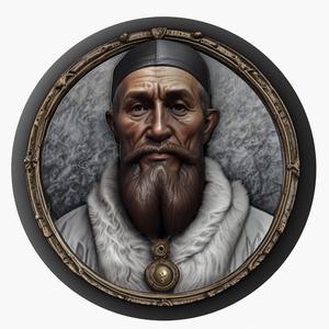 Johannes Gutenberg medallion pendant