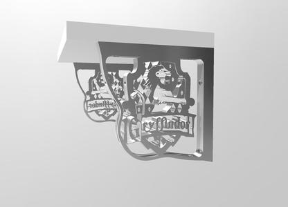HARRY POTTER SHELF BRACKET WOOD GRYFFINDOR GRIFFONDOR CHILDREN'S BEDROOM